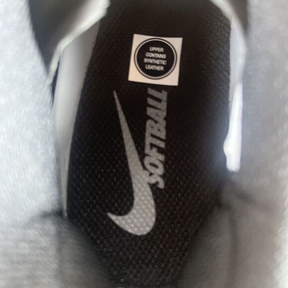 Nike Womens Sz 8.5 Hyperdiamond 4 Elite Low Black Gray Softball Cleats NEW - Picture 8 of 12